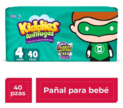 Pañales Kiddies Antifugas Etapa 4 Unisex 40 Piezas