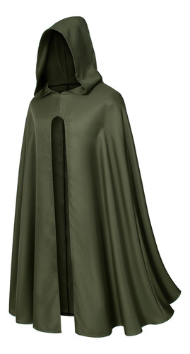Capa Medieval Renacentista Con Capucha Disfraz Halloween