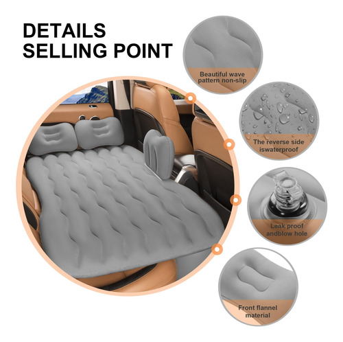 Vextone: Cama Trasera De Asiento Trasero De Automóvil Inflab