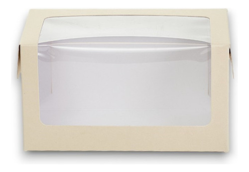 Caja C/ Visor Pvc 18x9x10 Cm (x50 U.) Porción - 051 Bauletto