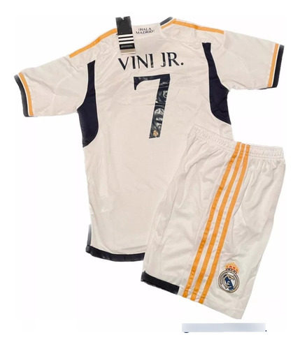 Polera Y Short De Niño Real Madrid - Vini Jr. Talla 28.