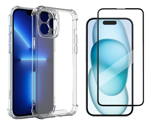 Capa Capinha Anti Impacto + Pelicula 3d P/ Iphone 16 Pro Max