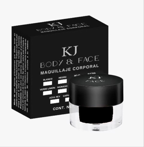 Maquillaje Corporal Body & Face Paint Kj Cosplay 8gr