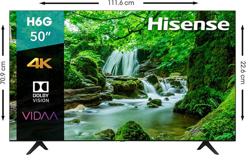 Imagen 2 de 9 de Televisor Hisense 50 Vidaa 4k Uhd Smart Tv Con Dolby Vision