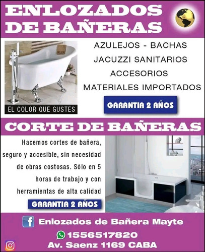 Enlozados De Bañeras Y Cortes De Bañeras 1156517820 Whatsap