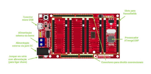 Base Boarduino Compatível Com Arduino E Atmega 328