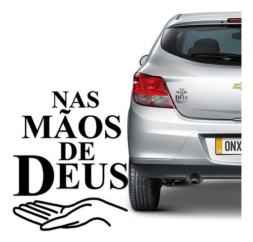 Adesivo Nas Mãos De Deus Decorativo Para Carro Notebook