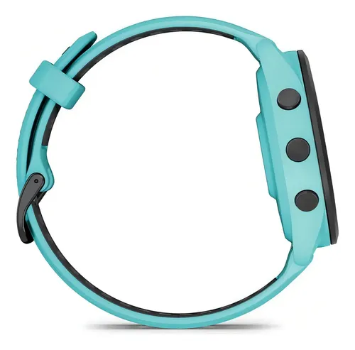 Relógio Garmin Forerunner 265 Music Amoled Aqua 46 mm, cor de