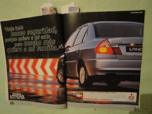 Publicidad Mitsubishi Lancer Año 1999 X