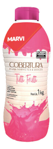 Cobertura P/sorvete Tutti Frutti Marvi C/ 1 Kg