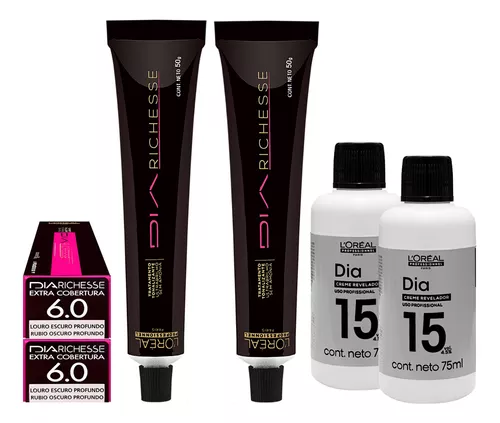 Kit loreal Dia Richesse Tonalizante 2 nº 6.0 +2 Revel. 15vol