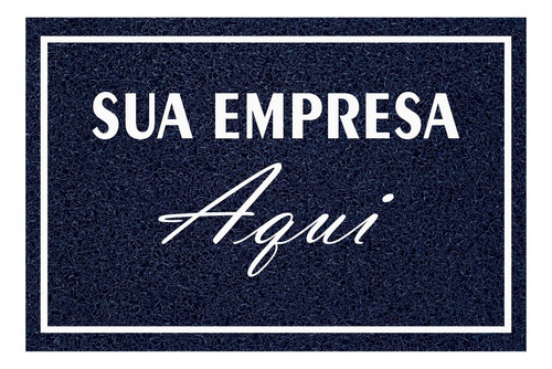 Tapete Personalizado Capacho 90x60 Logomarca 12mm 