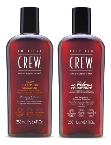 Shampoo + Acondicionador Cabello Graso American Crew Daily