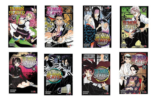 Combo Demon Slayer 14,15,16,17,18,19,20,21- Ivrea - Manga