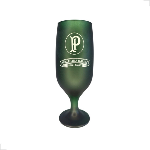 Taça Vinho Palmeiras De Vidro Chopp Cerveja 300ml Luxo Prime Cor Verde