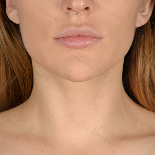 Piercing Septum Acero Quirúrgico Argolla Oreja Nariz 10mm 1 Plateado