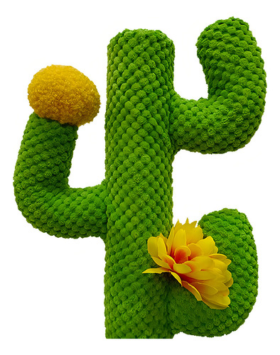 Torre Rascadadora Mascota Gato Diseño Cactus Grande Color Verde