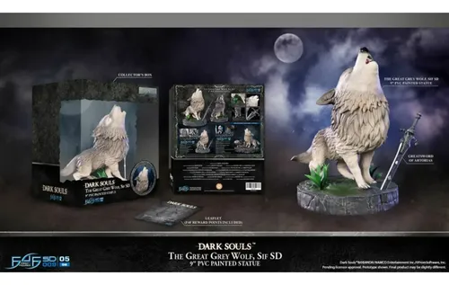 ゲームキャラクター Dark Souls Great Grey Wolf Sif Statue First 4 Figure Dark Souls Great Grey Wolf Sif Standard Ed