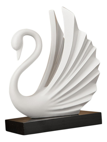 Estátua De Cisne Branca Resina Cisne Cisne Decorativa