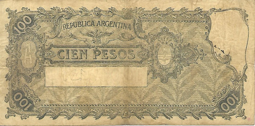 Bottero 1895 $ 100 Serie Del Progreso Serie C Mb- Palermo (Usado)