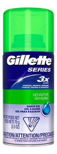 Gel De Afeitar Gillette Series Sensitive 75 Ml (12 Unidades)