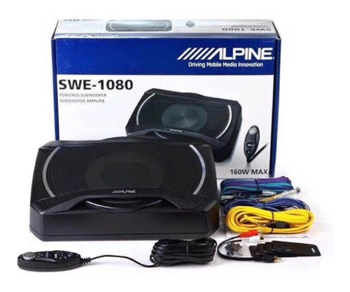 Bajo Subwoofer Activo Alpine Swe-1080 160 Watts Max