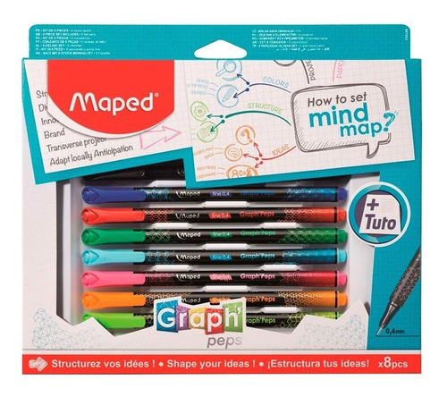 Set De Escritura 8 Piezas How To Mind Maped 897553 E. Full