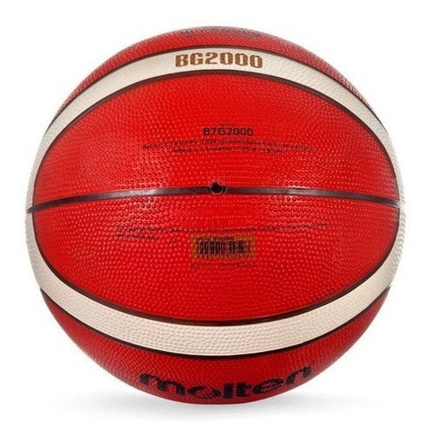 Imagen 6 de 10 de Pelota Basquet Molten Bg2000 Caucho Fiba N°7 Basket Nba