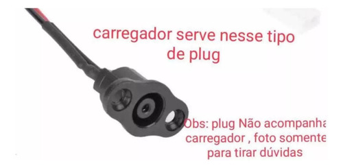 Carregador P/ Patinete Elétrico Foston S9 Pro - Envio Já Preto