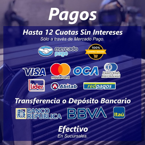 Imagen 4 de 5 de Radiador Vw Gol / Saveiro G5 - G6 - G7 Con Aire