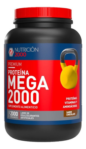 Whey Protein Mega 2000 Chocolate 2000g Nutricion 2000