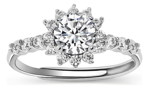 Anillo De Compromiso De Diamante Anillo Dainty De Decl...