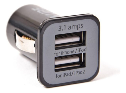 Kube Kbch004w Cargador Adaptador 2 Usb 3.1a 12v 24v Auto Celular Tablet Color Negro