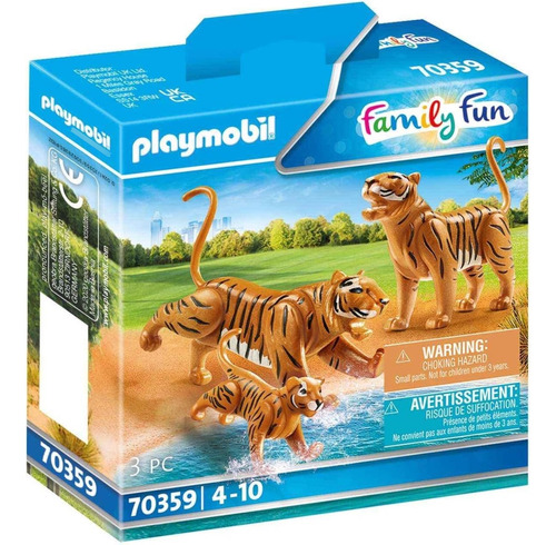 Playmobil Zoo Family Fun Zoologico Tigre 70359 3pz