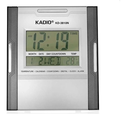 Reloj Pared Digital Kadio 3810 Termo Timer Alarma Calendario