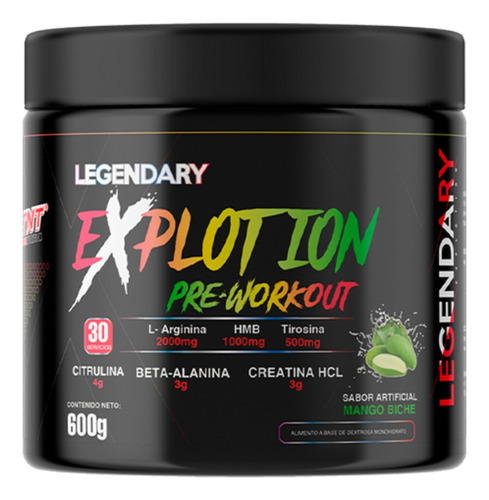 Preentreno Legendary 600g - g a $198