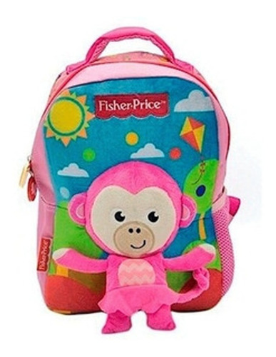 Mochila Espalda Fisher Price Monito 12 PuLG