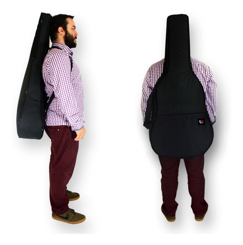 Imagem 5 de 10 de Capa Bag Case Violão Folk Acolchoada + Correia - Bonga