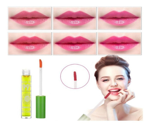 Imagen 7 de 7 de Lipgloss Balsamo Extracto Aloe Vera 99% Huxia Beauty