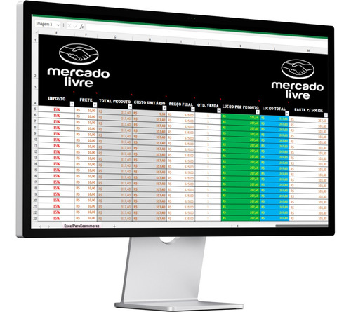 Planilha De Excel Controle Financeiro P/ Marketplace