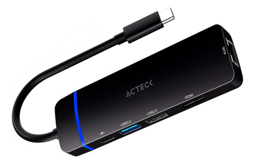 Hub Acteck Gate 5 Dh650 Multipuerto 5 En 1 Usb-c Usb Hdmi