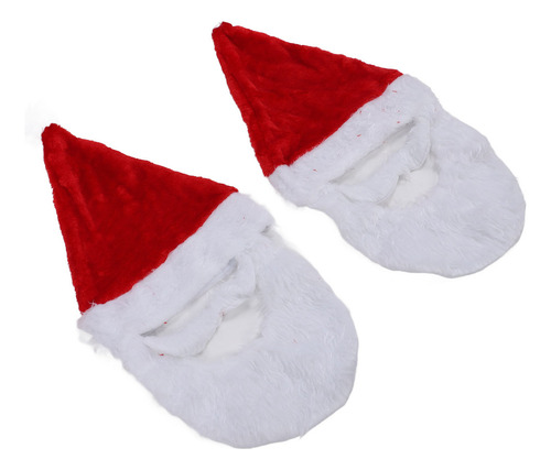 - Gorro De Navidad De Felpa, 2 Piezas, Accesorios De Papá