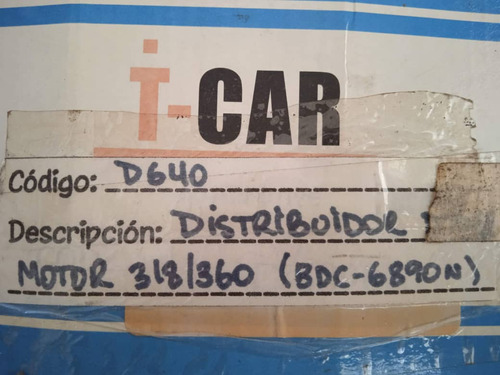 Distribuidor Dodge Motor 318/360 8 Cilindros.