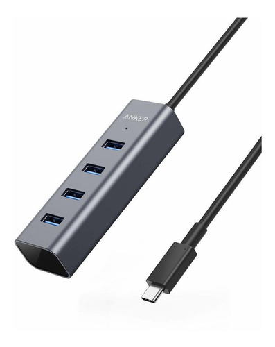 Anker Hub Usb C, Adaptador Usb C De Aluminio Con 4 Puertos U