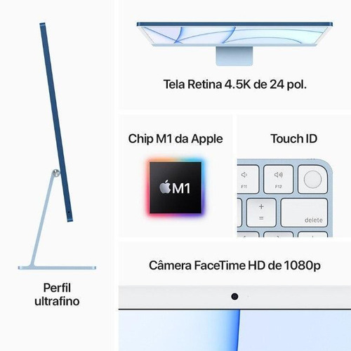 Imagem 5 de 7 de Apple iMac 24 Com Tela Retina 4.5k, Ssd 256gb, 8gb - Verde
