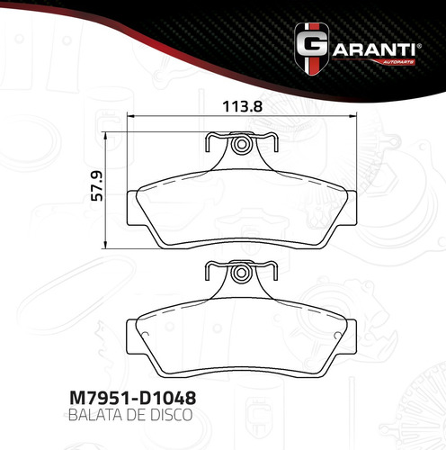 Balata Trasera Disco Pontiac Gto 2004-2006