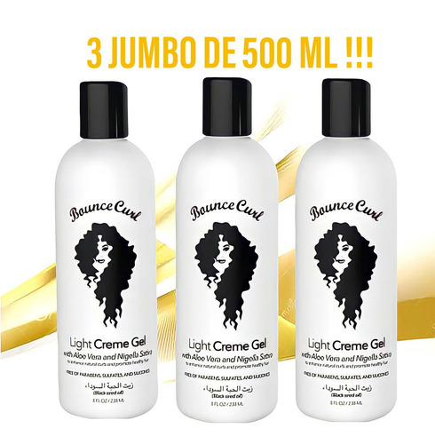Bounce Curl 3 Cremas Jumbo 500 Ml Para Rizos Y Envio Gratis!