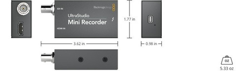 Blackmagic Ultra Studio Mini Recorder Consultar Stock