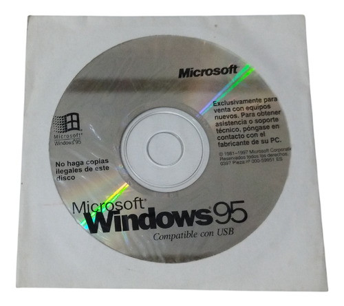 Cd-rom Microsoft Windows 95. Sellado Original