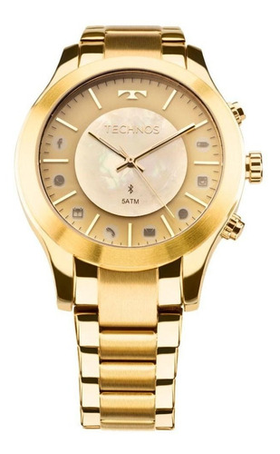 Relógio Technos Dourado Feminino Elegance Connect 753ae/4x